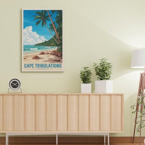 Poster Cape Tribulations Australia affiche vintage idée cadeau déco originale - 5