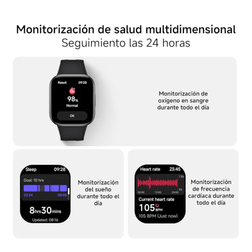 Miniatura 7 de Xiaomi Redmi Watch 6 Active, Seguimiento Fitness, 18 Días De Batería, Negro