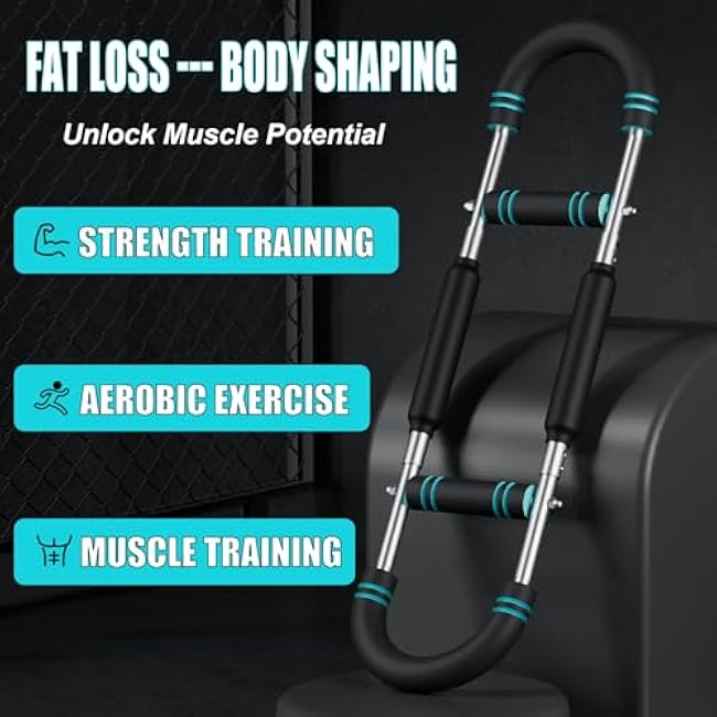 2025 New Twister Arm Trainer, 40-90lbs 3-Position Adjustable Chest Exerciser for Men & Women, Detachable Upper Body Workout Equipment for Home/Gym/Travel, Fitness Anywhere