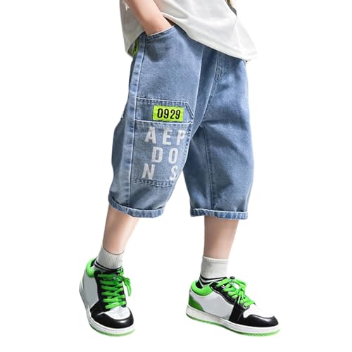 Pantalones cortos para niños de 3 a 15 años con cintura elástica transpirable