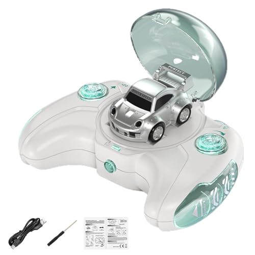 Coche de Control Remoto para niños,Coche de Control Remoto pequeño | Coche Drift RC portátil con luz LED,Coche teledirigido USB Stunt Car para niños Juguetes para Fiestas de cumpleaños de Navidad