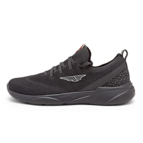 Image of Red Tape Men Black Walking Shoes