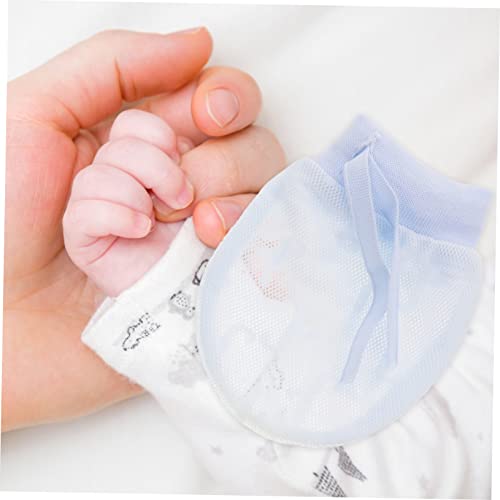 3 Pairs Gloves Mittens for Months Non Scratch Cotton Mitts for Newborn Boys Breathable Comfortable Safe Design4