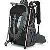 OUUTMEE Mochila de senderismo 30L/40L con cinturón de cadera para trekking y senderismo, para hombres y mujeres, equipaje impermeable, Negro , 30 L