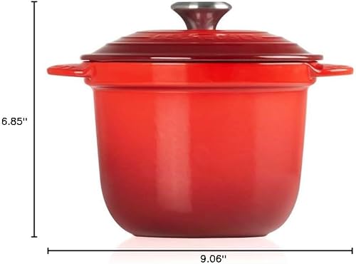 Miniatura 10 de Le Creuset Olla de arroz de hierro fundido esmaltado con tapa y inserto de gres, 2.25 cuartos de galón., Marsella