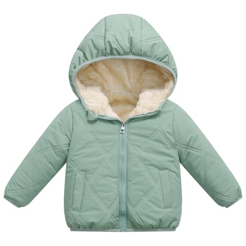 Image of Srkrando Baby Boy Winter Fleece Coat Toddler Puffer Jacket Infant Girl Outerwear Clothes