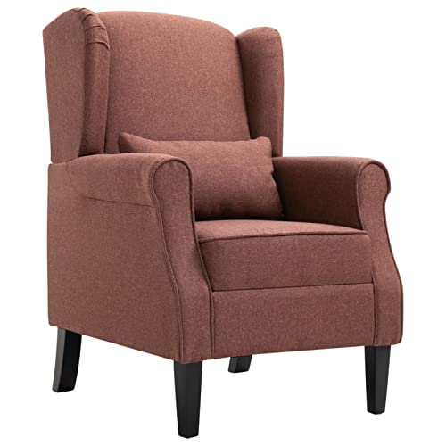 Cinyiqo Sillón, Butaca, Sillon Orejero, Sillon Lactancia, Sillones para Personas Mayores, Butacas De Cine, Sillon Salon, de Tela marrón