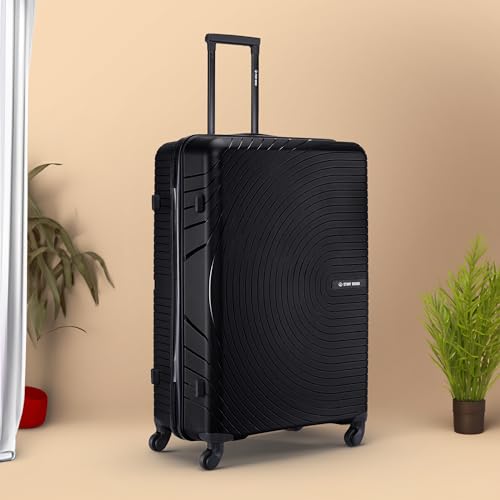 Image of Stony Brook by Nasher Miles Crescent Hard-Sided Polypropylene Check-in Luggage Black 28 inch |75cm Trolley Bag