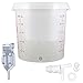 Produktbild (30L) GÄRUNG EIMER mit DECKEL, WASSERHAHN UND GRADUATION SKALA