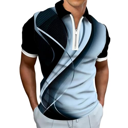 T-shirt golf hommes tops casual et confortables en coton léger