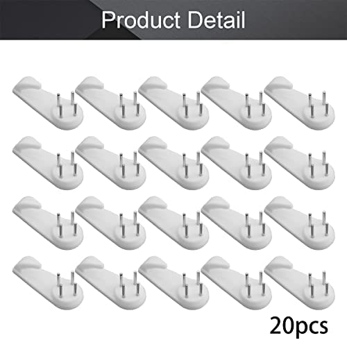 Image of Nails for Hanging Pictures,Picture Hooks Hardwall Hanger for Hardware, Fasteners & Hooks Wall Mount Non-Mark Hook Picture Photo Frame Hangers(20Pcs,50*21mm)