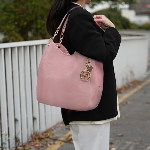 Image of MKF Collection Hobo Bag for Women & Wristlet Wallet, Vegan Leather Shoulder Bag Handbag Purse by Mia K.