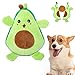 VavoPaw Juguete de Peluche Interactivo para Perros, 2 en 1 Aguacate Felpa Sonoro con Múltiples Capas Bola Sonido Incorporada Resistente Mordedura Alivio Ansiedad Compañero para Perritos, Multicolores