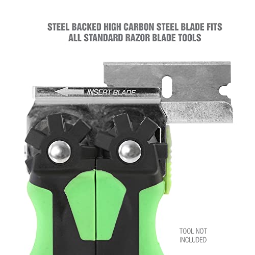 Paint Masking Razor Cutter OEMTOOLS 25181 Razor Blades, 100 Pack, Steel Safety Box Cutter ...