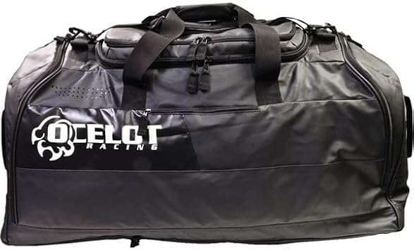 Ocelot Pro Gear Duffle Bag - Essential Duffle Bag for Travel, Heavy Duty Duffle Bag for Camping Gear, Motorcycle Gear, Gym Gear, and Travel Gear - Duffle Bag for Men and Women - Black