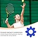 YELARXI Tennis Racket Vibration Dampener Soft Silicone Racket Shock Absorber, Fit for Tennis Racquet String - Flower Shaped (Navy Blue, 3Pcs)