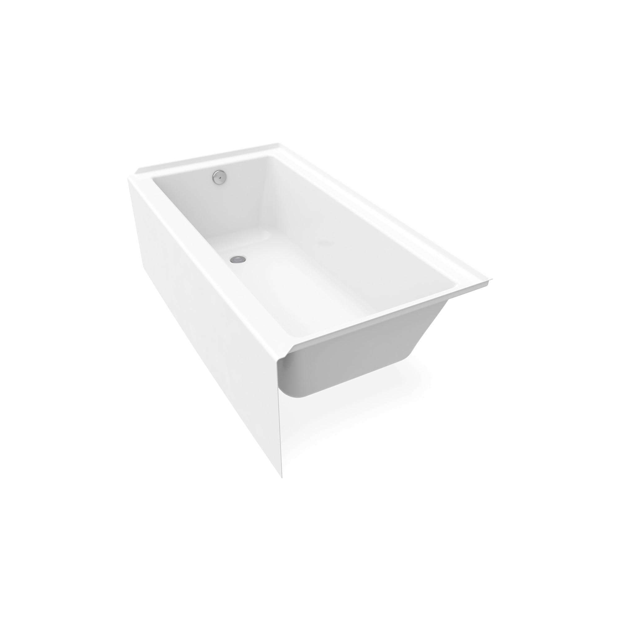 MAAX 105705-L-000-001 Rubix Acrylic Left-Hand Bathtub, 59.75-in L