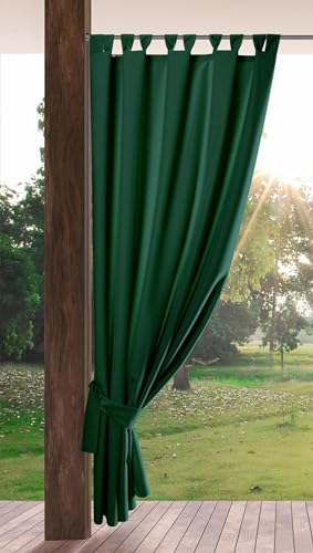 Eurofirany Garden Rideau d'Extérieur à Pattes Auto-agrippantes, 1 Pièce, Occultant & Imperméable, Protection UV, pour Balcon Terrasse Pavillon, 155x200 cm...