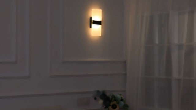 Image of Lightess Modern Sconces Set of 2, LED Wall Lights Indoor, Warm White | Acrylic, 12W, for Hallway Living Room Corridor Bedroom