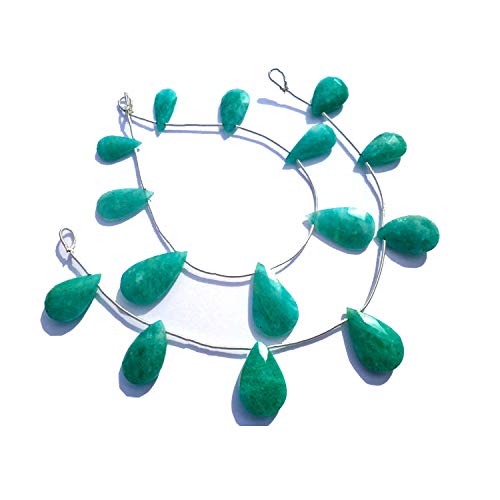 Perles Amazonite fabrication bijoux collier perles en vrac poire AA