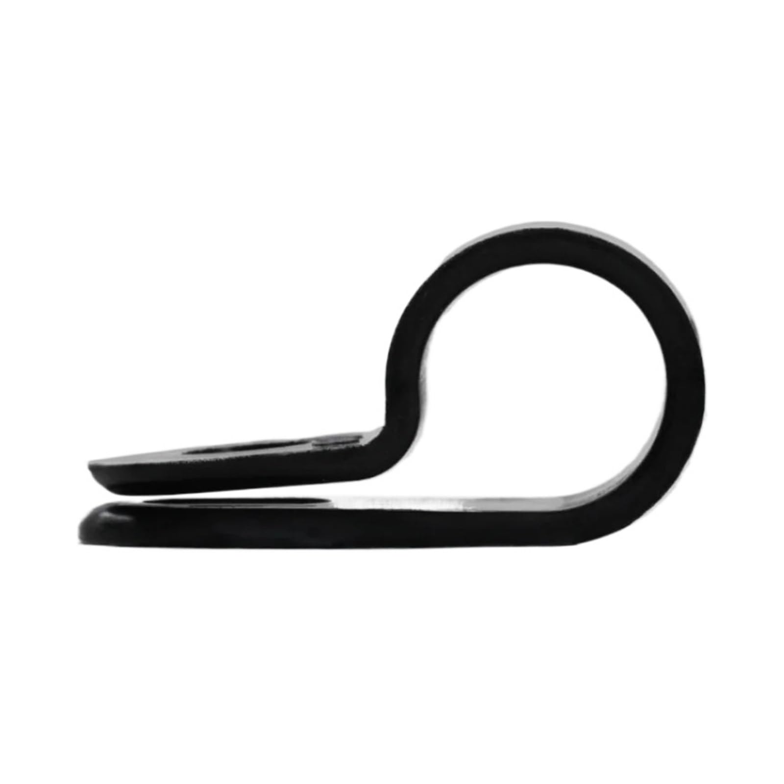 Kabelklammern, 100 stücke Schwarz P Stil Montage Kabel Klemme Kunststoff Nylon Isolation Schraube Fixiert Draht Halter Kabel Clips Manager(12.7mm)