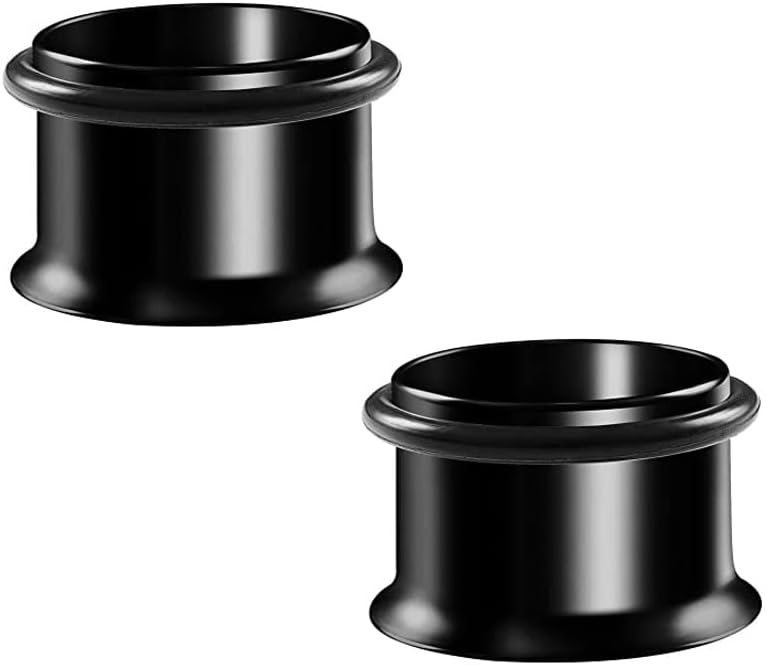HEKEUOR Ear Tunnels Stretching Kit Stainless Steel Gauge Plugs Set Single Flared Stretching Kit Black Color 00g 7/16 1/2 9/16 5/8 3/4 7/8 1 Inch