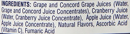Image of Ocean Spray 100% Juice Cranberry Concord Grape, 10 Ounce Bottles (Pack Of 6 )