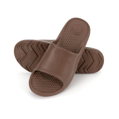 Image of Totes Men's Everywear Slide Sandals Lightweight Waterproof Comfort Slides with Cushioned Footbed for Pool, Beach & Everyday Wear