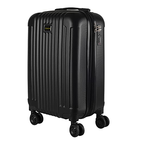 Mala de Bordo em ABS Com 4 Rodas 360 - AeroMalas Croácia (Preto)