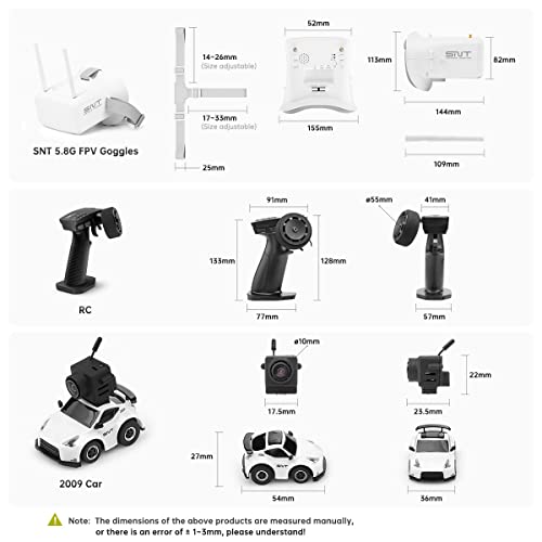 Sniclo Q25 1/100 Scale Remote Control Car With Hd Fpv Camera And Fpv Goggles, High Performance Rc Cars thumb #4