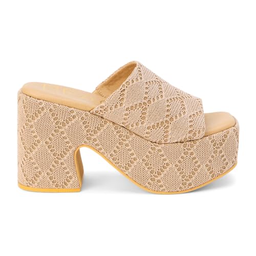 Image of BEACH by Matisse Womens Como Block Platform Casual Sandals Casual High Heel 3 inch & Up