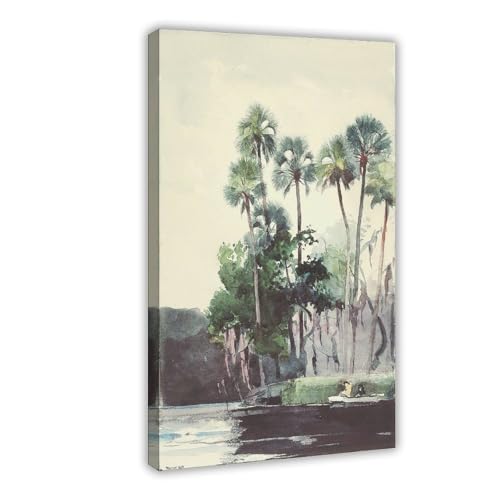 Toile Homosassa River Winslow Homer pour une décoration murale de bureau zen