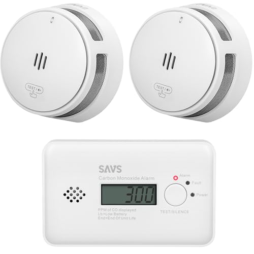 Savs S10x2+C10 Brandschutzset Rauch- und CO-Melder
