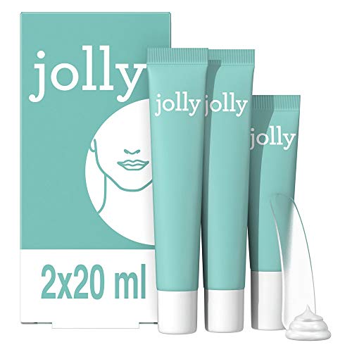Jolly Crème Dépilatoire le Visage Femme, Résultat Rapide Kit Epilation, 2 Crèmes Dépilatoire (20ml), Crème de Finition Hydratante (15ml) et Spatule
