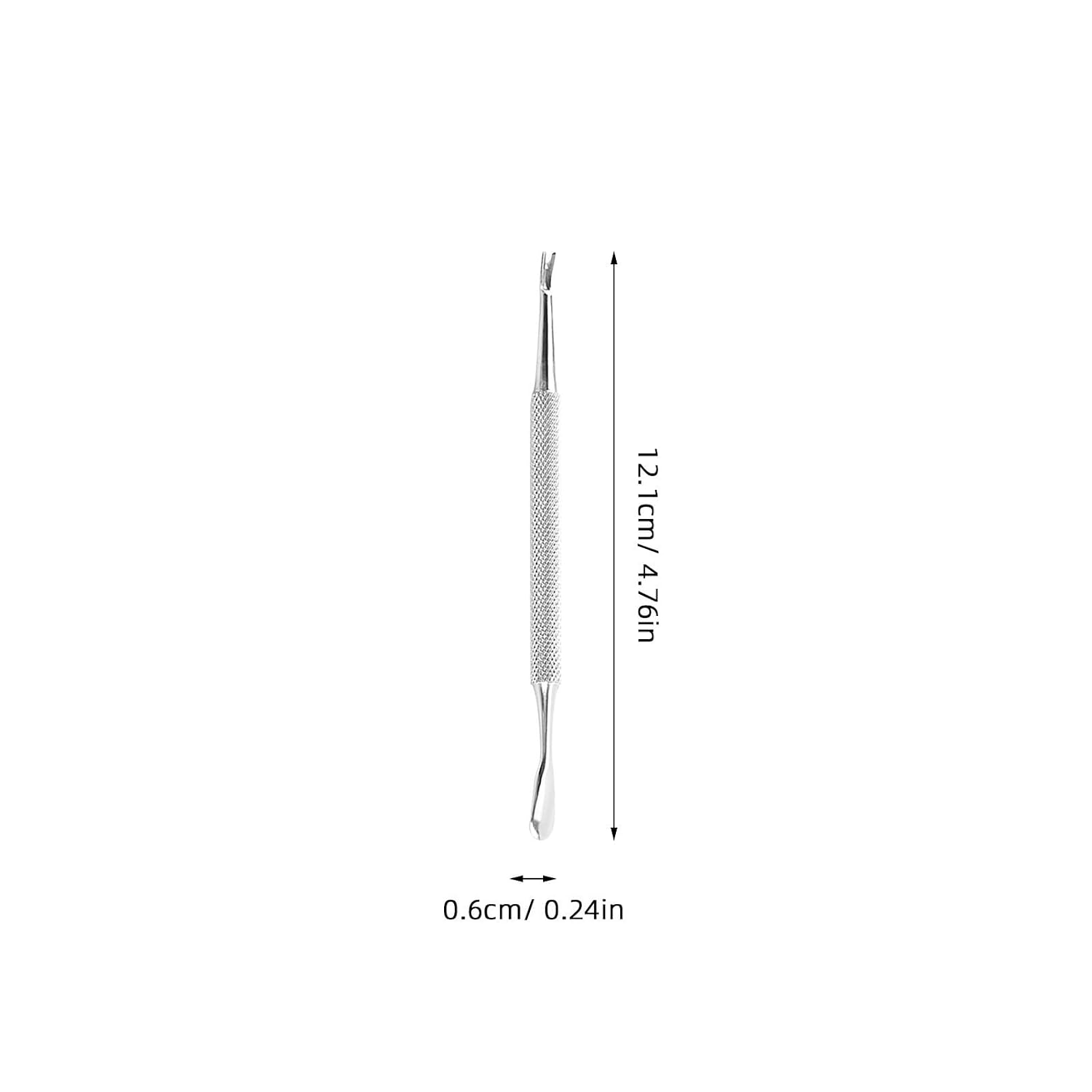 Stainless Steel Cuticle Remover 2pcs Nail Tool for Dead Skin Care