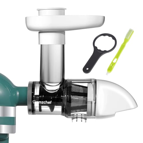 Accessorio per estrattore di succo per KitchenAid Artisan - Accessorio per spremiagrumi per KitchenAid per spremere tutti i tipi di frutta e verdura - Artisan non incluso, solo l'accessorio - Bianco