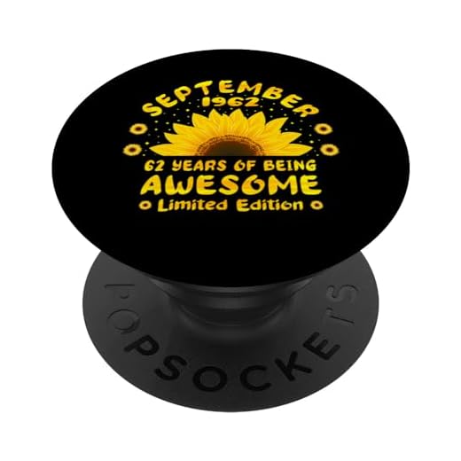 62 Cumpleaños Amantes del girasol de 62 años - Septiembre 1962 PopSockets PopGrip Intercambiable