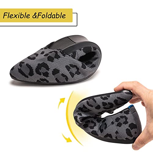 Image of Frank Mully Womens Pointed Toe Flats Knit Dress Shoes Comfort Women Shoes Softable
