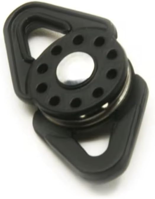 RC Cars Models Parts For Axial For SCX10 For TRX-4 D90 For Tamiya 1/10 Alloy Heavy Duty Winch Pulley Snatch Block RC Car Truck Accessories(Black)