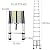 Super-Skin RainMan S 12.5 FT Telescoping Ladder, Aluminum Collapsible Ladder, Portable Folding Ladder 330LB Capacity Multi-Purpose Compact Ladder for Household Or Outdoor Work-L8