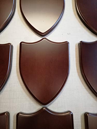 Generico Crest Targa in Legno Noce Araldica Militare Misure 25 x 19