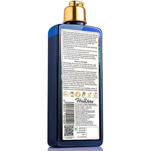 Image of Wow Skin Science Wild Aqua Foaming Body Wash - No Parabens, Sulphate, Silicones & Color, 250 Ml