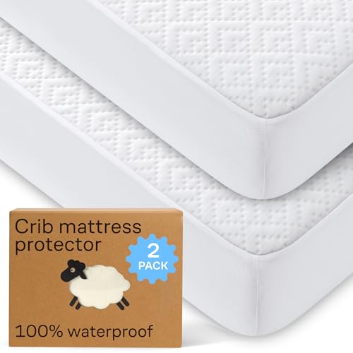 Niagara Crib 2 Pack 100% Waterproof Mattress Protector, Soft...