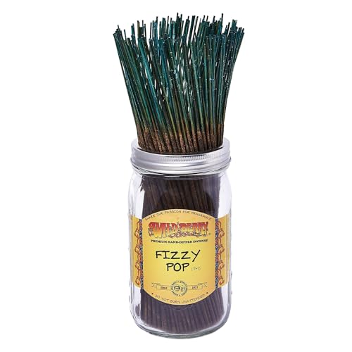 Wild Berry Incense Sticks - Fizzy Pop - Effervescent Citrus and Lemon Lime Soda Fragrance - Hand Dipped in The USA (100 Count)