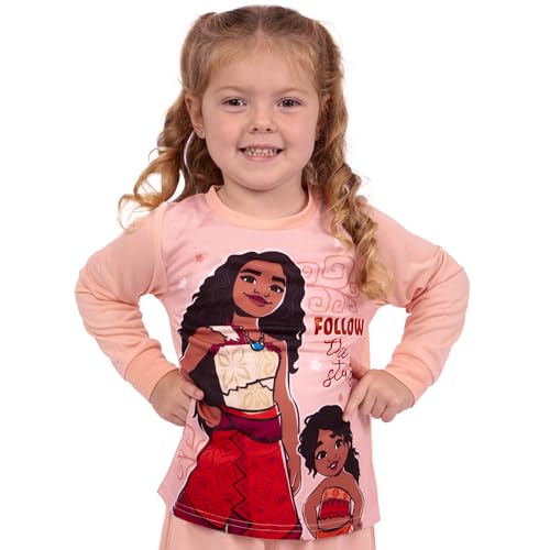 Disney Moana Pajamas | Girls' Pajama Sets | Glitter Moana Pj For Girls4
