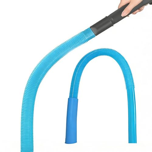 KOQAIIZ Kit Nettoyage Gaine Vmc Souple, Tuyau Aspirateur, Flexi Suceur Plat pour enlever Les Peluches du sèche-Linge et des conduits d'aération