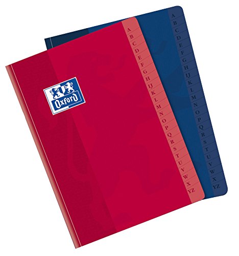 Índices alfabéticos Oxford A5+ de lomo cosido, el pack de 10 ideal para ordenar tu escritorio