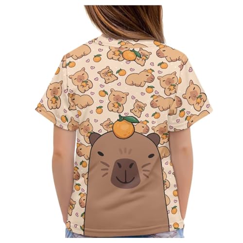 Image of WELLFLYHOM Kids Tshirts Girls Boys Short Sleeve Crewneck Tees Shirts Casual Sport Pullover Tops Size 3-16 Years