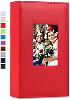 Vienrose Photo Album 4x6 300 Photos Leather Cover Extra Large Capacity Picture Book with Pockets for Wedding Family Anniversary Baby
