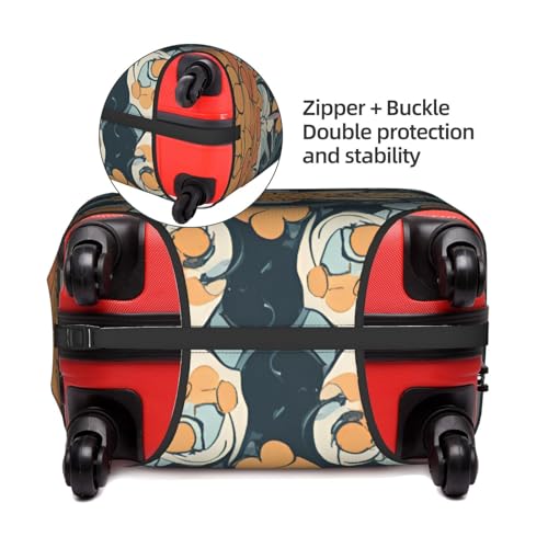 Blossom Flower Tsa Approved Luggage Cover For 18-32 Inch Suitcases Scratch-Resistant Stretch Luggage Cover4